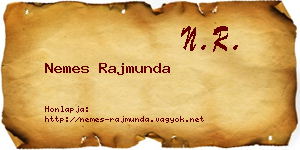 Nemes Rajmunda névjegykártya