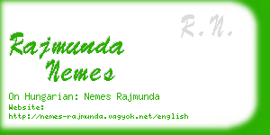 rajmunda nemes business card